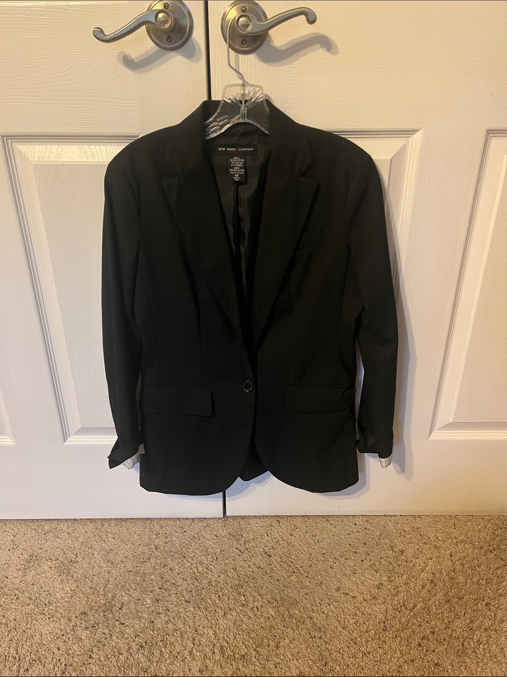 New York & Company Black Single-Button Women's Blazer
